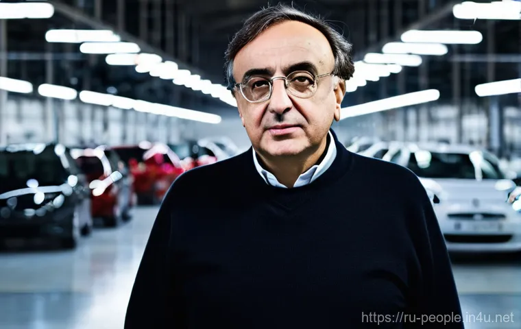 세르지오 마르키오니 피아트 크라이슬러 CEO - **Prompt 1: The Rescuer of Fiat**
    "A portrait of Sergio Marchionne, a shrewd and determined man ...