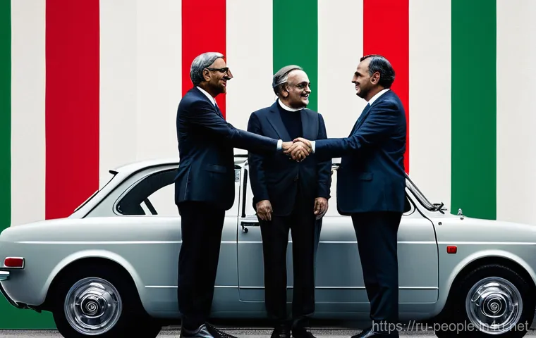 세르지오 마르키오니 피아트 크라이슬러 CEO - **Prompt 1: The Rescuer of Fiat**
    "A portrait of Sergio Marchionne, a shrewd and determined man ...